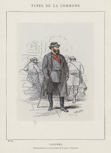 Coronel, Comandante de los batallones de la plaza Vendome de Charles Albert d Arnoux Bertall