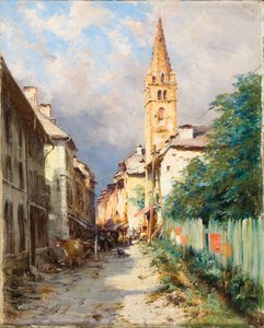 Calle en Barcelonette de Charles Alexandre Bertier