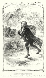 El comienzo de la vida de Hutton (grabado) de Charles Altamont Doyle