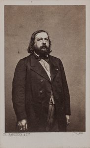 Retrato del poeta Théophile Gautier 1811-1872, 1872 de Charles Amédée Barenne