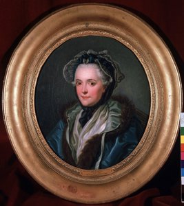 Retrato de Marie-Louise-Nicole, Duquesa de Enville (1716-1797) de Charles Amedee Philippe van Loo