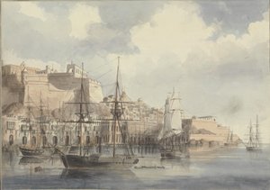 Vista en Malta de Charles Andrew Dyce