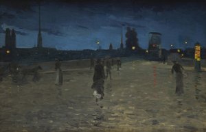 Le Pont de Pierre, Rouen, 1881 de Charles Angrand