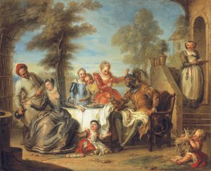 Don Quijote en la Posada de Charles Antoine Coypel