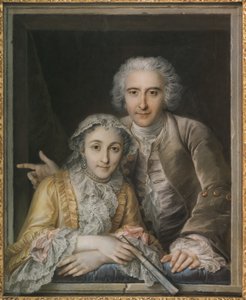 Retrato de Philippe Coypel y su esposa de Charles Antoine Coypel