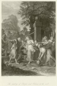 El encuentro de Eliezer y Rebeca en el pozo de Charles Antoine Coypel