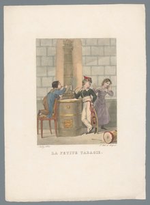 Dos niños experimentan con el tabaco La petite tabagie (título sobre objeto) Juego de niños y travesuras (título de la serie) Les jeux de l