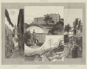 Hyeres, costa sur de Francia de Charles Auguste Loye