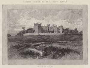 Castillo de Raby, Vista desde los Campos cerca del Camino