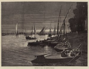 Bocetos en El Cairo, el Puerto de Boulak