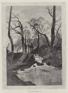 La Cascada en el Parque Hawarden de Charles Auguste Loye