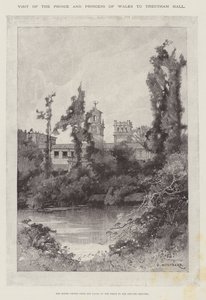 Visita del Príncipe y la Princesa de Gales a Trentham Hall de Charles Auguste Loye