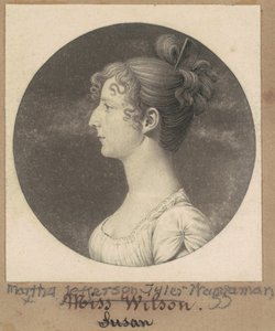 Martha Jefferson Tyler Waggaman de Charles B. J. Févret de Saint Mémin