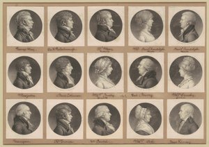 Colección de Retratos de Saint-Mémin, Grupo 36 de Charles B. J. Févret de Saint Mémin