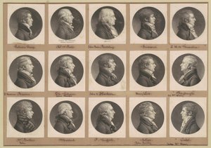 Colección de retratos de Saint-Mémin, Grupo 37 de Charles B. J. Févret de Saint Mémin