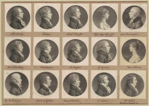 Colección de Retratos de Saint-Mémin, Grupo 49 de Charles B. J. Févret de Saint Mémin