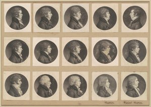 Colección de retratos de Saint-Mémin, Grupo 55 de Charles B. J. Févret de Saint Mémin