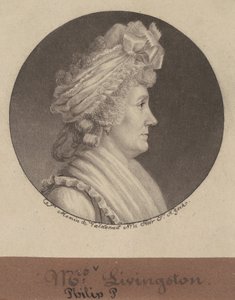 Sarah Johnson Livingston de Charles B. J. Févret de Saint Mémin