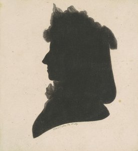 Silueta Femenina No Identificada de Charles B. J. Févret de Saint Mémin