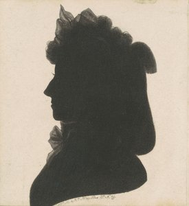 Silueta femenina no identificada de Charles B. J. Févret de Saint Mémin