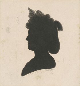 Silueta femenina no identificada de Charles B. J. Févret de Saint Mémin