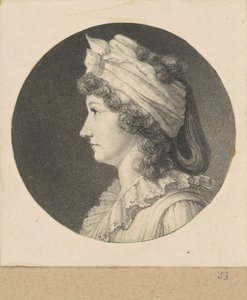 Mujer no identificada de Charles B. J. Févret de Saint Mémin