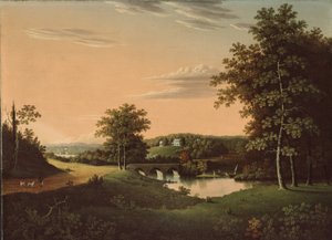 Point Breeze, la finca de Joseph-Napoleón Bonaparte en Bordentown, Nueva Jersey, 1817-20 de Charles B. Lawrence