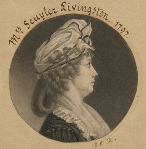 Eliza Barclay Livingston de Charles Balthazar Julien Févret de Saint-Mémin