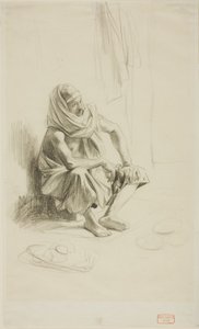 Árabe sentado de Charles Bargue