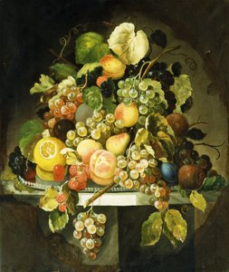 Naturaleza muerta con frutas de Charles Baum