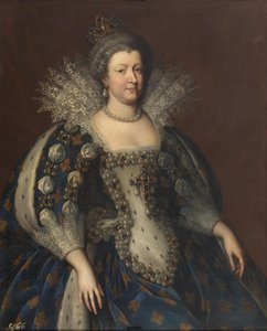 Retrato de María de Médici 1575-1642, 1655 de Charles Beaubrun