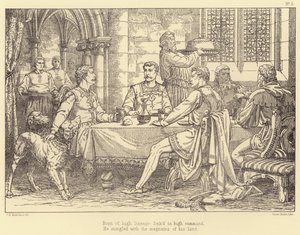 Ilustración para Lara, A Tale de Lord Byron (grabado) de Charles Bell Birch
