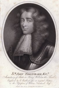 Sir John Trenchard, político inglés y Secretario de Estado para el Departamento del Norte bajo el Rey Guillermo III de Charles Bestland