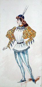 Diseño de vestuario para la primera representación de 