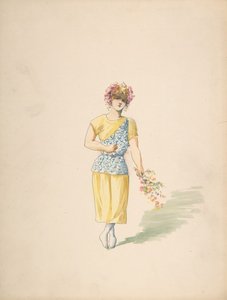 Traje para un joven en amarillo y azul de Charles Bianchini