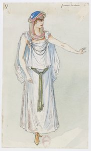 Holmès - La Montaña Negra - diseños de vestuario de Charles Bianchini - 17. Mujer bereber de Charles Bianchini