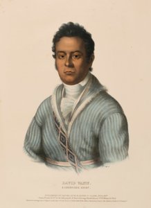 DAVID VANN. A CHEROKEE CHIEF, de History of the Indian Tribes of North America