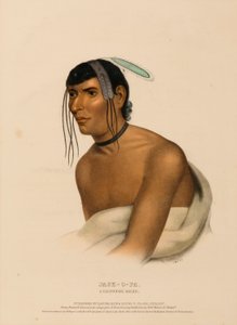 JACK-O-PA. A CHIPPEWA CHIEF, de History of the Indian Tribes of North America de Charles Bird King