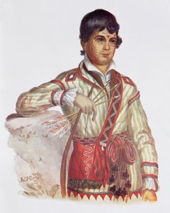 Mistipee, hijo de Yoholo-Micco, ilustración de 