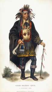 Okee-Makee-Quid, un jefe Chippewa, 1854 de Charles Bird King