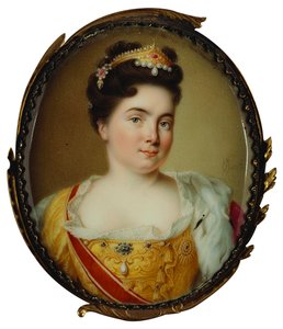 Retrato de la Emperatriz Catalina I. 1684-1727, 1717 de Charles Boit