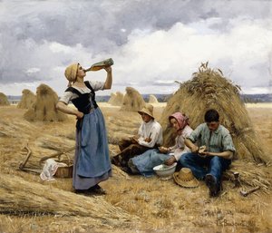 El almuerzo de los cosechadores de Charles Bousquet