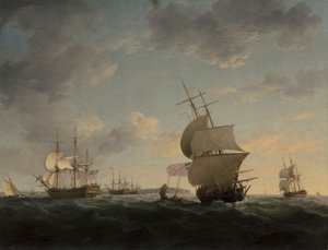 Navegación en el Canal de la Mancha de Charles Brooking