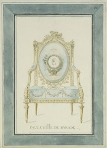 Diseño del trono para el Palacio de Catalina en Tsarskoye Selo, 1780s