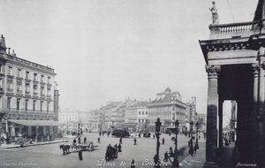 Burdeos: Place de la Comedie (foto b/n) de Charles Chambon
