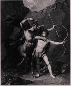 La educación de Aquiles, 1794 de Charles Clément Bervic