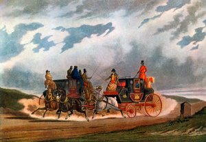 Carruaje de Leeds a mitad de camino, 1837 1927 de Charles Cooper Henderson