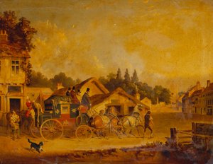 La Llegada del Correo Real de York a Londres de Charles Cooper Henderson