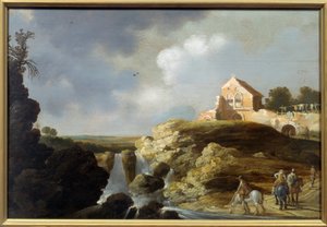 Paisaje italiano de Charles Cornelisz de Hooch