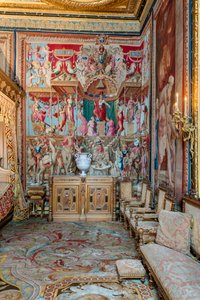 Dormitorio de Ana de Austria en el apartamento del Papa (foto) de Charles & Cotelle Jean II (1642 1708) Errard